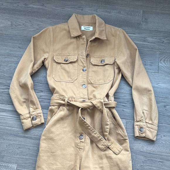 Reformation | Kendall Boiler Suit Jumpsuit Deserttan size 4 - Picture 6 of 16